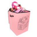 Ver imagem 3 de Cesto Porta Brinquedo, Caixa de Brinquedo - Rosa