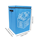 Ver imagem 5 de Cesto Porta Brinquedo, Caixa de Brinquedo - Azul