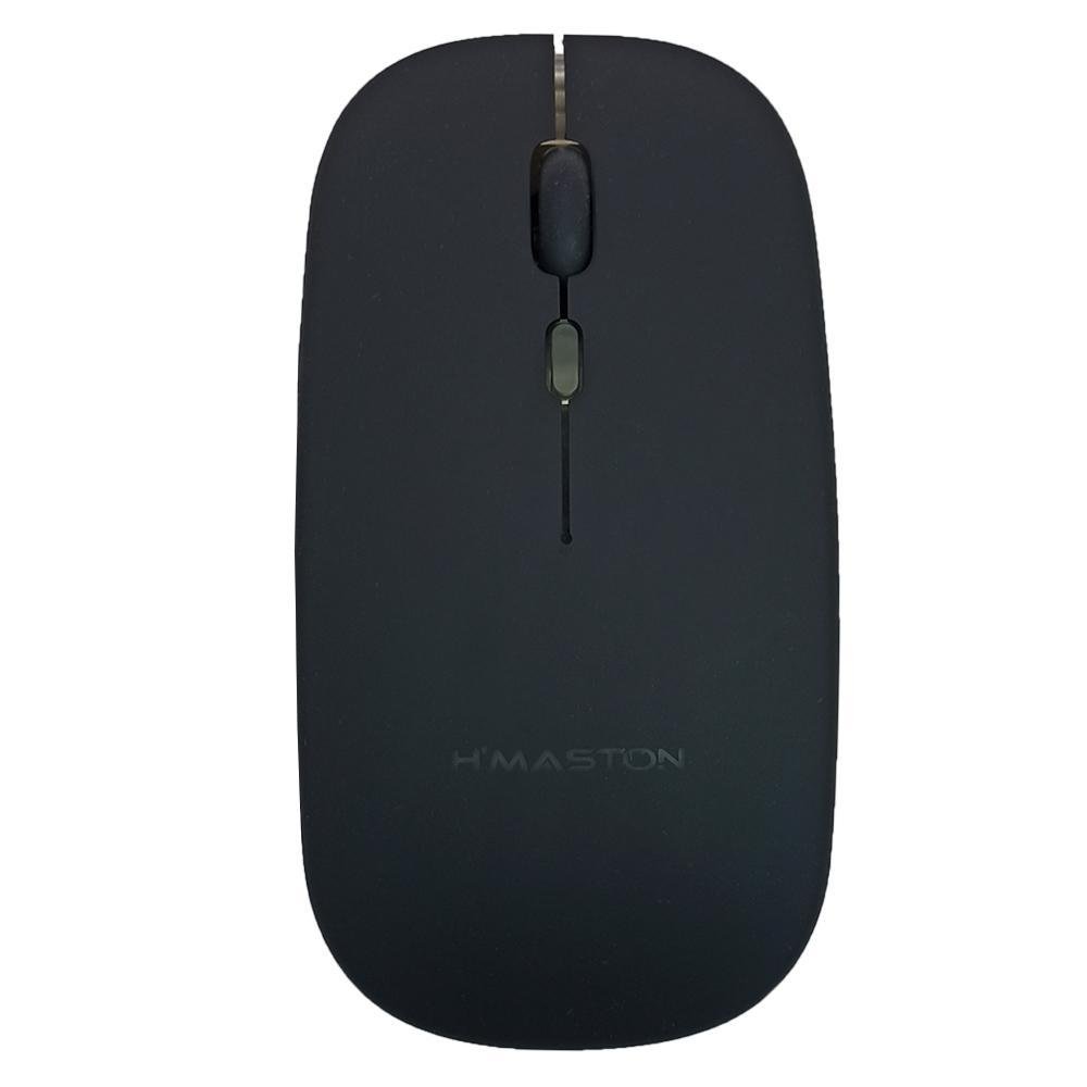 Mouse sem Fio H'maston Bluetooth Usb Recarregável com Led - 2