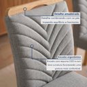 Ver imagem 5 de Conjunto Sala de Jantar 6 Lugares Retangular Tampo MDF 160x80cm Mesa Lyra e Cadeiras Carol