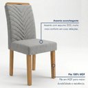 Ver imagem 6 de Conjunto Sala de Jantar 6 Lugares Retangular Tampo MDF 160x80cm Mesa Lyra e Cadeiras Carol