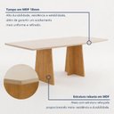 Ver imagem 2 de Conjunto Sala de Jantar 6 Lugares Retangular Tampo MDF 160x80cm Mesa Lyra e Cadeiras Carol