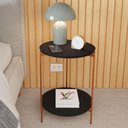 Ver imagem 1 de Mesa de Apoio Lateral Purples Preto/bronze