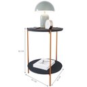 Ver imagem 3 de Mesa de Apoio Lateral Purples Preto/bronze