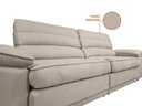 Ver mais imagens de Sofá Niko 2,50m com Molas Retrátil Reclinável Velosuede - Netsofas - Bege