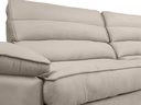 Ver imagem 6 de Sofá Niko 2,50m com Molas Retrátil Reclinável Velosuede - Netsofas - Bege