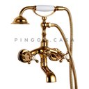 Ver imagem 2 de Misturador Monocomando de Parede para Banheira Itinga Pingoo.casa - Dourado
