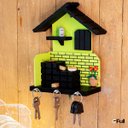 Ver imagem 2 de Porta Chaves de Madeira Casinha Mineira Decoração P Verde