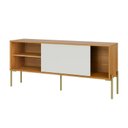 Ver imagem 3 de Rack 144cm com 1 Porta de Correr Florença - Freijó/off White