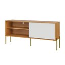 Ver imagem 2 de Rack 144cm com 1 Porta de Correr Florença - Freijó/off White