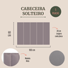 Cabeceira Solteiro Modulada Reta Cama Box - 2