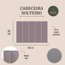Ver imagem 2 de Cabeceira Solteiro Modulada Reta Cama Box