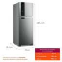 Ver imagem 5 de Geladeira Brastemp Frost Free Duplex A+++ 463 Litros Inox Fresh Box - Brm55fk