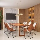 Ver imagem 6 de Cadeira Office Giratória Kopenhagen Diretor Pu Várias Cores Braços Fixos - Fratini