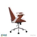 Ver imagem 3 de Cadeira Office Giratória Kopenhagen Diretor Pu Várias Cores Braços Fixos - Fratini