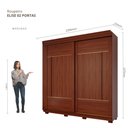 Ver imagem 3 de Guarda-Roupa Casal Elise 2 Portas de Correr 4 Gavetas com Pés 100% MDF Pm Home