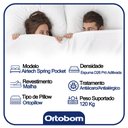 Ver imagem 3 de Colchão Casal Ortobom Airtech Spring Pocket 138x188x25 Estrutura em Molas Superpocket Eps D26 Pró Ai