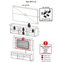 Ver imagem 6 de Rack com Painel e Suporte Tv até 65" Flórida Multimóveis
