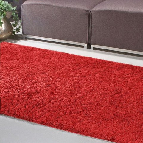 Tapete Sala 100 x 150cm Vermelho Oasis Cosmic