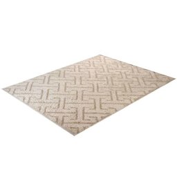 Tapete para Sala Jazz Alto e Baixo Relevo 100 x 150cm - Desenho 2 Perola - 2