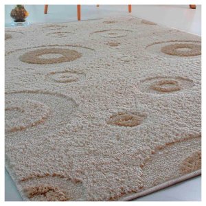 Tapete para Sala Jazz Alto e Baixo Relevo 100 x 150cm - Desenho 1 Perola