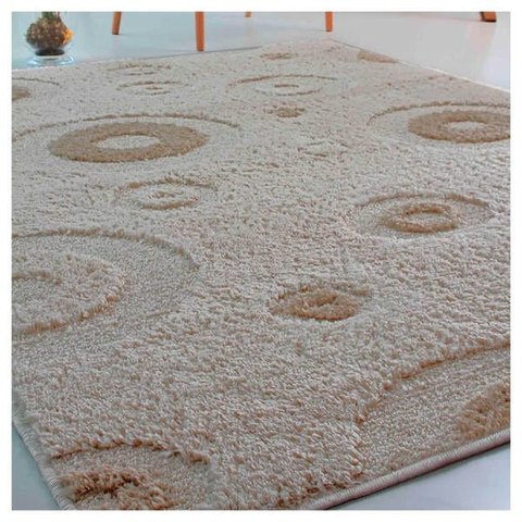 Tapete para Sala Jazz Alto e Baixo Relevo 150 x 200cm - Desenho 1 Perola