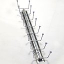 Ver mais imagens de Conjunto 3 Cabides Porta Gravatas Deslizante Natus Gancho Multiuso Porta Cinto Cromado 30cm