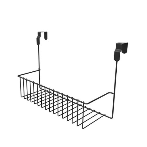 Suporte Multiúso com Encaixe para Porta de Armário - Stolf Preto