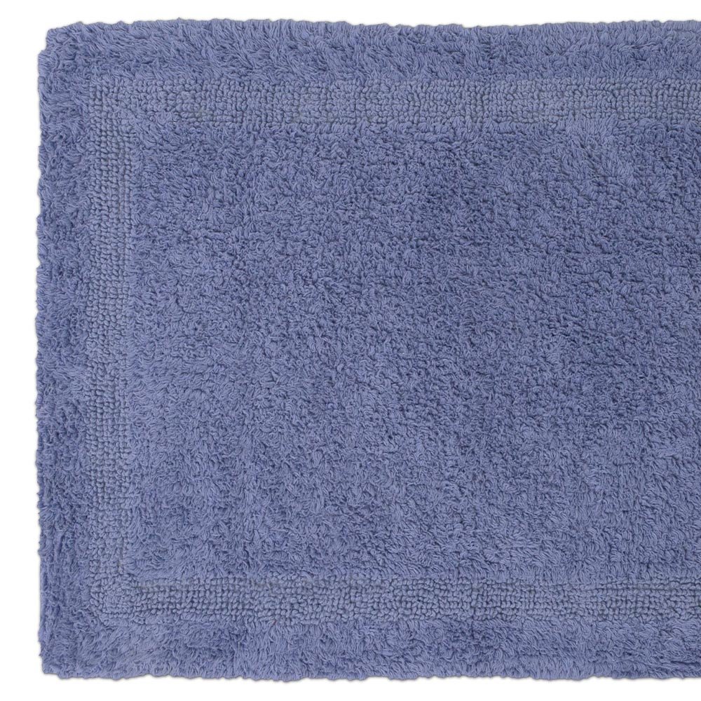 Tapete de Banho 1.400g Lyon 50x70 100% Algodão, Naturalle, Azul Marinho - 2