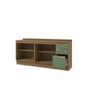 Ver imagem 4 de Balcões de Cozinha 100% Mdf 200cm Nogueira/verde Celeste Kappesberg