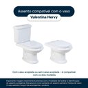 Ver imagem 4 de Assento Sanitário Soft Close Valentina Verde Agua para Vaso Hervy