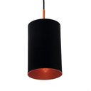 Ver imagem 2 de Kit 2 Pendente Bilboquê Poptem Sling Aluminio preto e cobre luminária lustre sala moderno grande cil