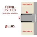 Ver imagem 2 de Perfil Listelo "u", Aço Inox 304, Escovado, Preto - 9x11x9mm 2m