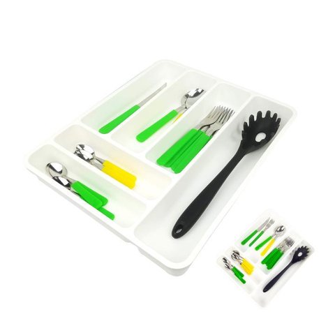 Organizador de Talheres Gaveta Cozinha 10981 Coza - Branco