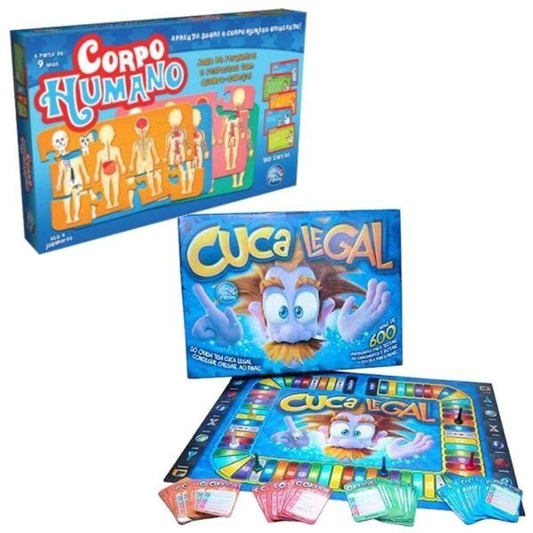 Combo - Jogo Cuca Legal 600 Perguntas + Jogo Cuca Legal Júnior