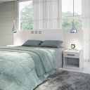 Ver imagem 1 de Cabeceira Casal Extensível com 2 Gavetas Plus Branco