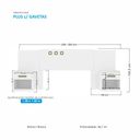 Ver imagem 4 de Cabeceira Casal Extensível com 2 Gavetas Plus Branco