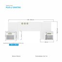 Ver imagem 4 de Cabeceira Casal Extensível com 2 Gavetas Plus Branco