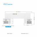 Ver imagem 4 de Cabeceira Casal Extensível com 2 Gavetas Plus