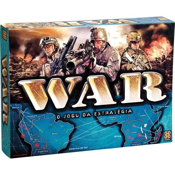 JOGO DE TABULEIRO MESA WAR GROW ORIGINAL NOVO PRONTA ENTREGA