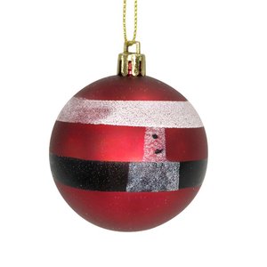 Kit Bolinhas de Natal Papai Noel de 6cm com 06 Unidades Enfeite