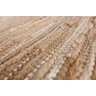 Tapete Feito À Mão Sisal Tiras Juta Algodão Chindy Bege 1,00 x 1,50M - 2