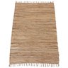 Tapete Feito À Mão Sisal Tiras Juta Algodão Chindy Bege 1,00 x 1,50M - 1