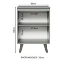 Ver imagem 4 de Balcão de Cozinha 60cm 1 Porta com Pés Nice Madesa
