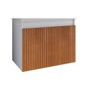 Ver imagem 2 de Armarinho Banheiro 2 Portas Perseu - Branco/ripado