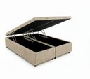 Ver imagem 1 de Cama Queen Box Baú Bi-Partida 79 Blindada - Suede Bege