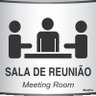 Placas de aviso calandrada Sala de Reunião 14x14 - 1