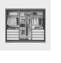 Ver imagem 5 de Guarda-roupa Casal com Espelho 3 Portas 8 Gavetas Spazzio