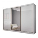 Ver imagem 2 de Guarda-roupa Casal com Espelho 3 Portas 8 Gavetas Spazzio