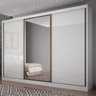 Guarda-roupa Casal com Espelho 3 Portas 6 Gavetas Spazzio - 1